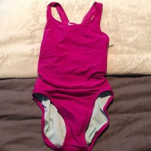 Pink Nike one piece
